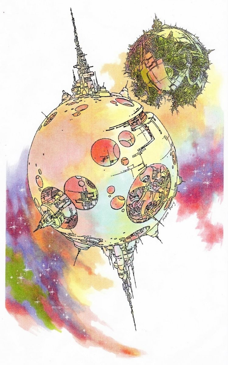 Необычная Планета иллюстрация