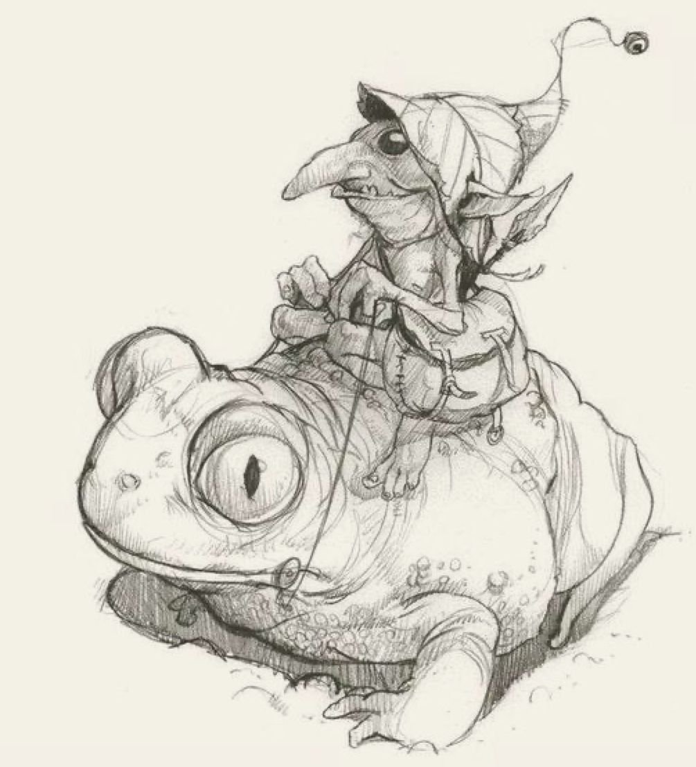 Скетчи фэнтези существа