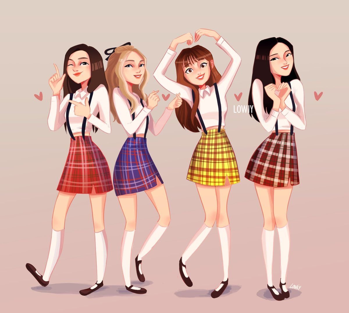 Аниме девочка с рюкзаком