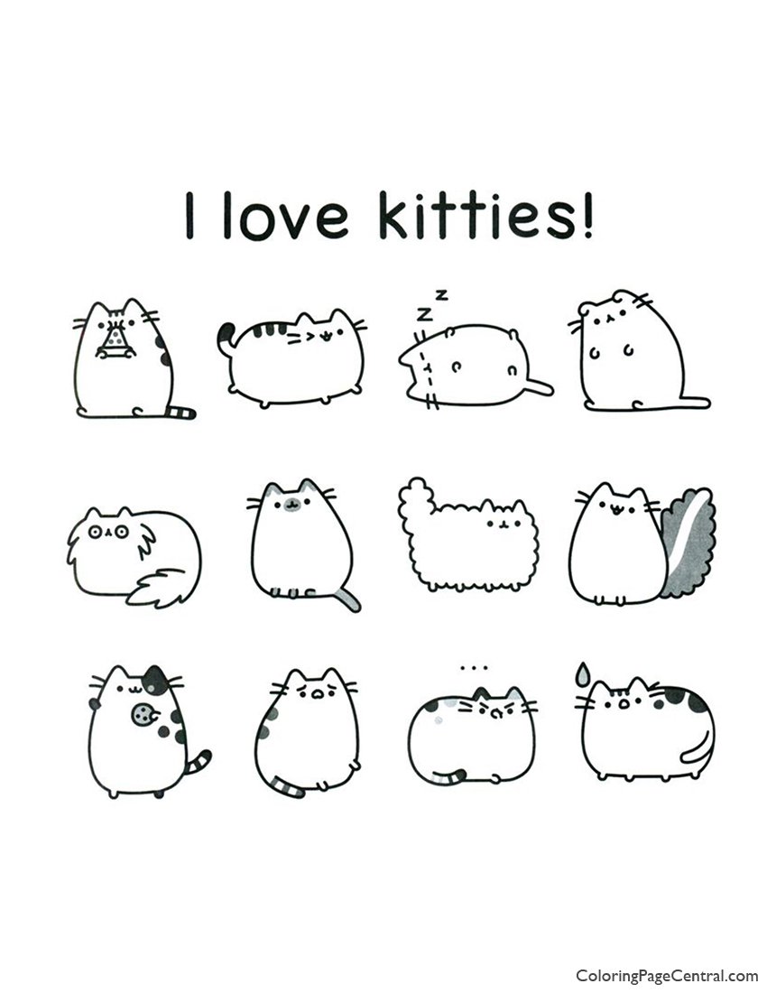 Раскраска для девочек котята