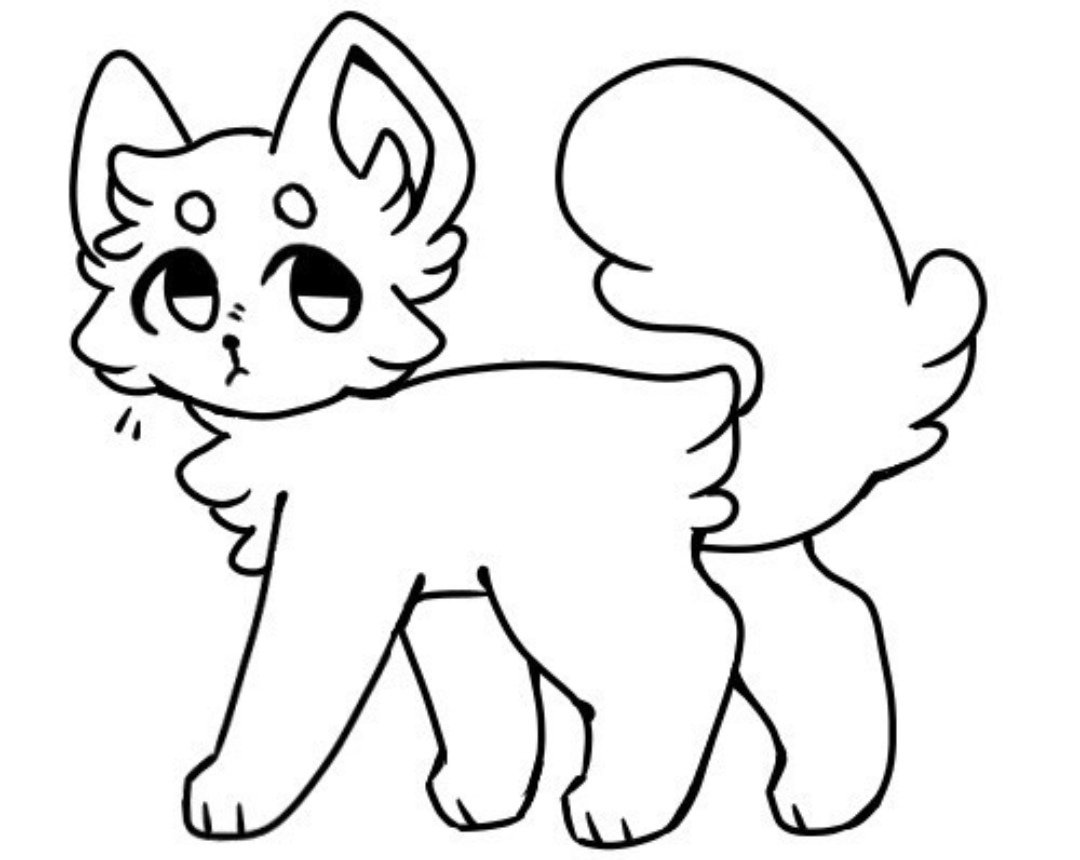 Котенок. Раскраска
