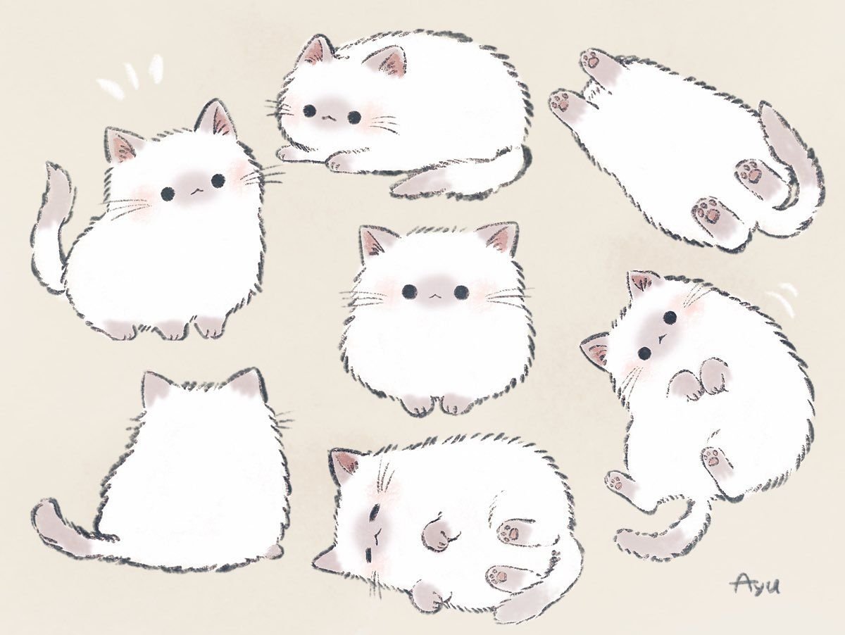 Раскраски Каваи Пушин