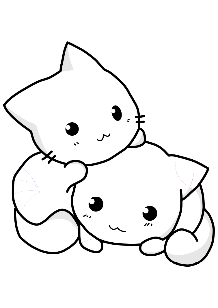 Раскраски для девочек животные милые