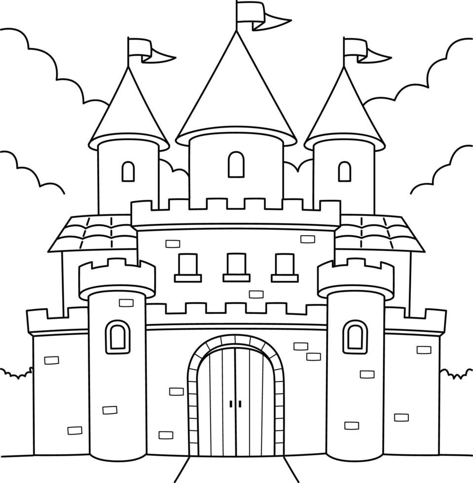 Раскраска Волшебный замок