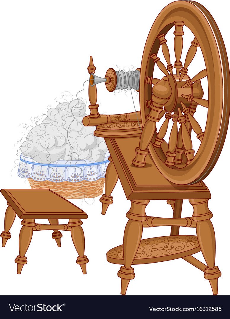 Прялка вектор