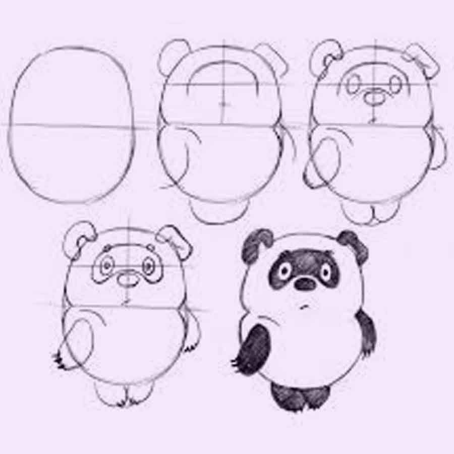 Винни пух рисунок пошагово