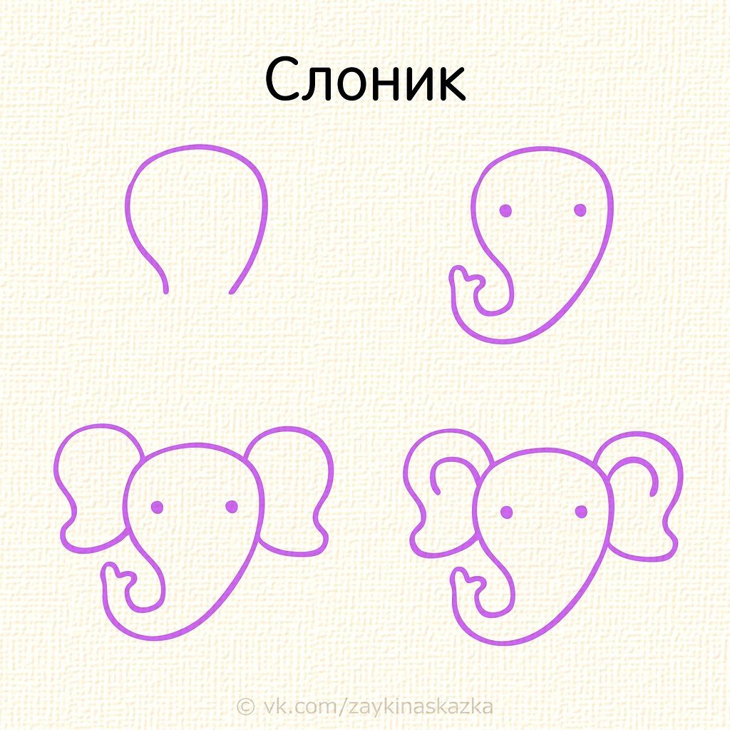 Рисуем мордочки животных