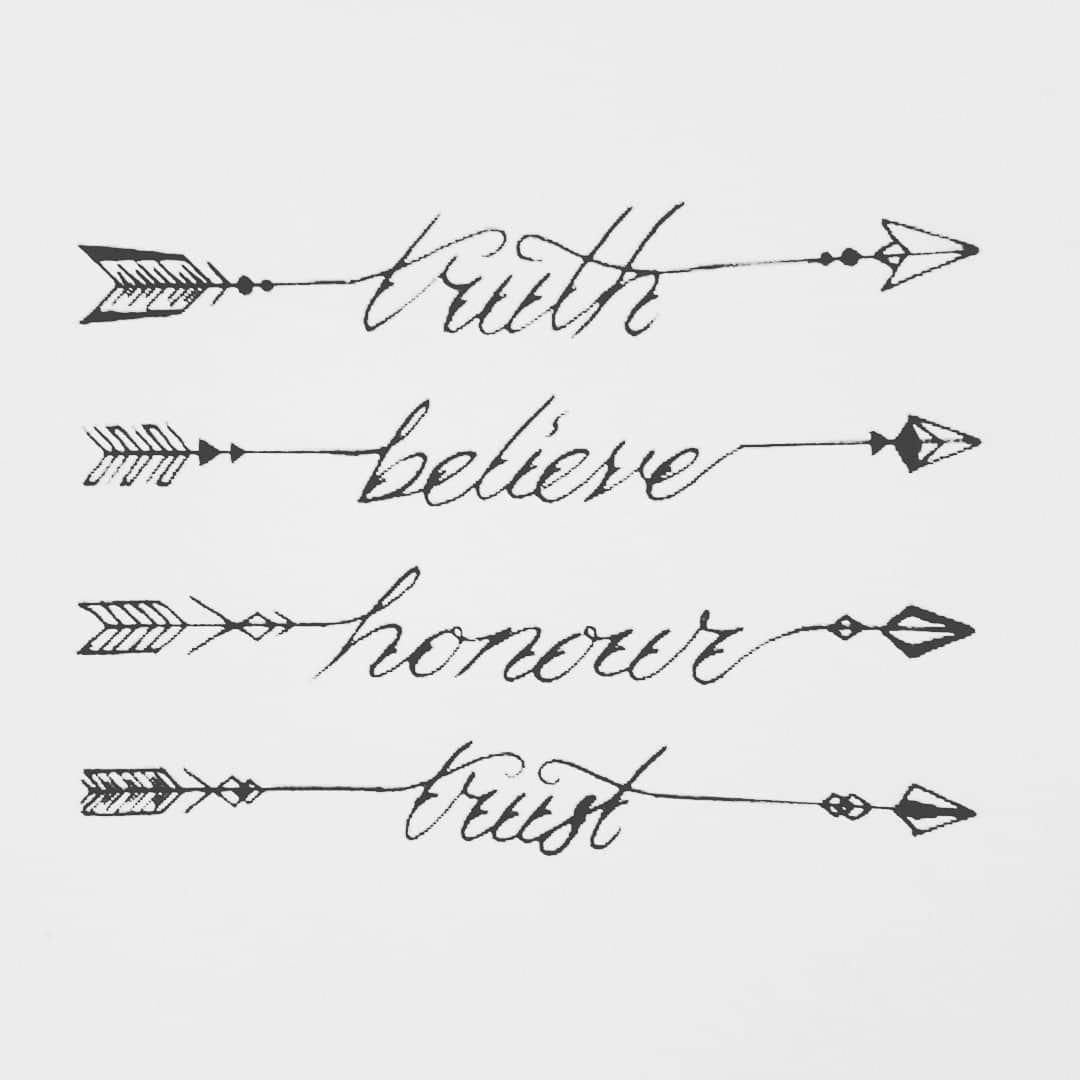 Тату стрела эскиз