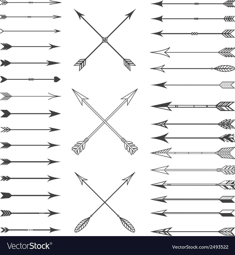 Тату стрела вектор