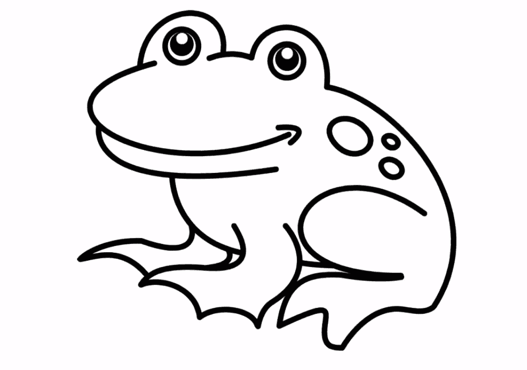 Лягушка гуашью