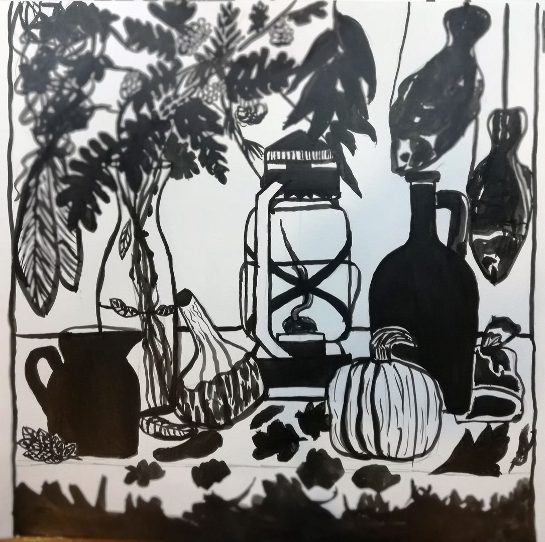 Матисс натюрморт тушь