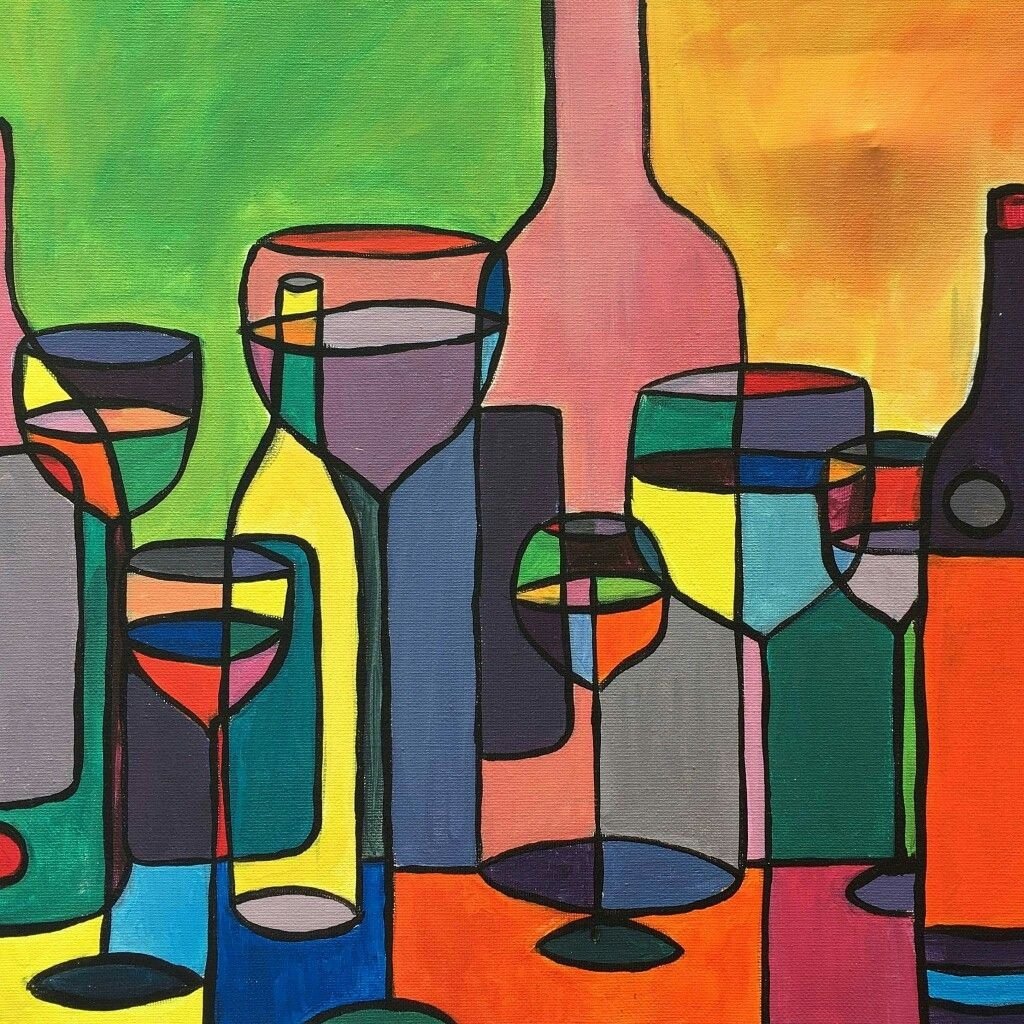 Пуантилизм техника рисования для детей натюрморт