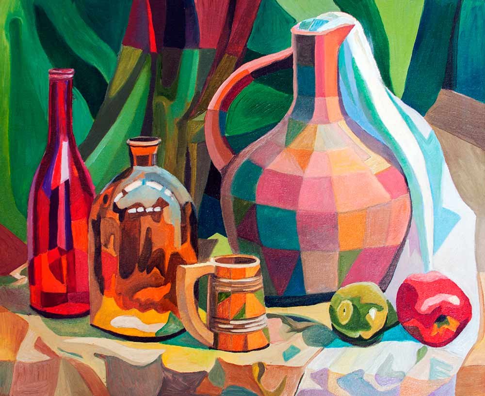 Декоративный натюрморт Графика черно-белая