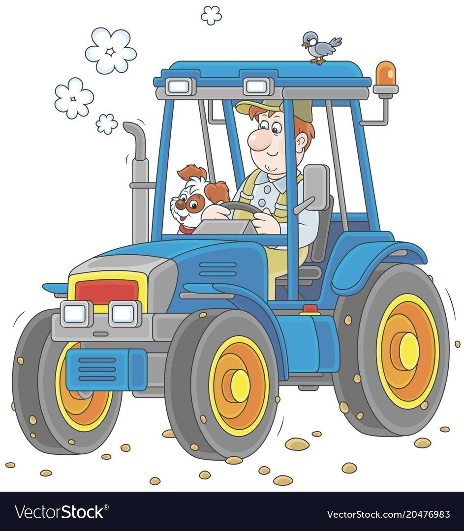 Трактор рисовать