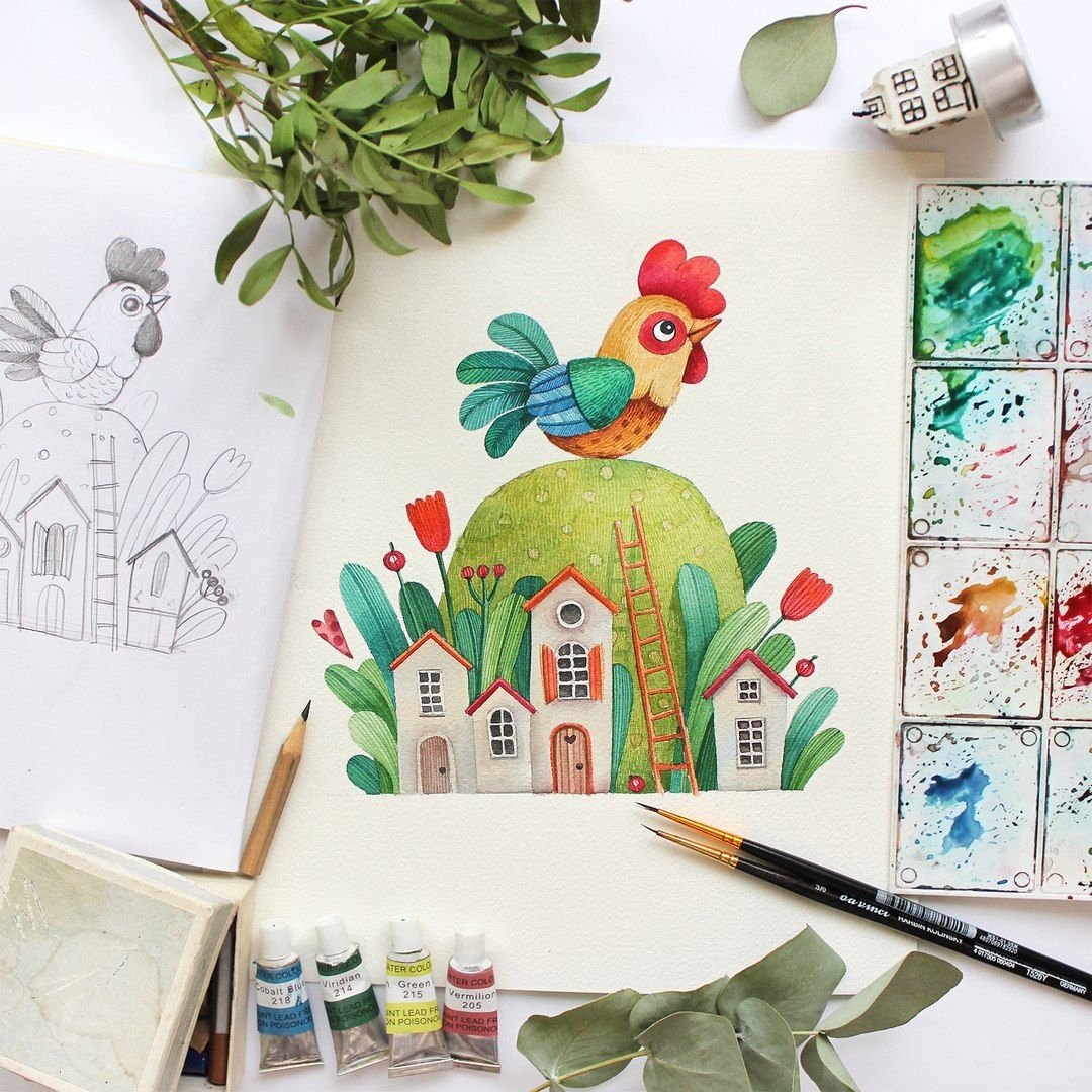 Рисунки для срисовки в скетчбук