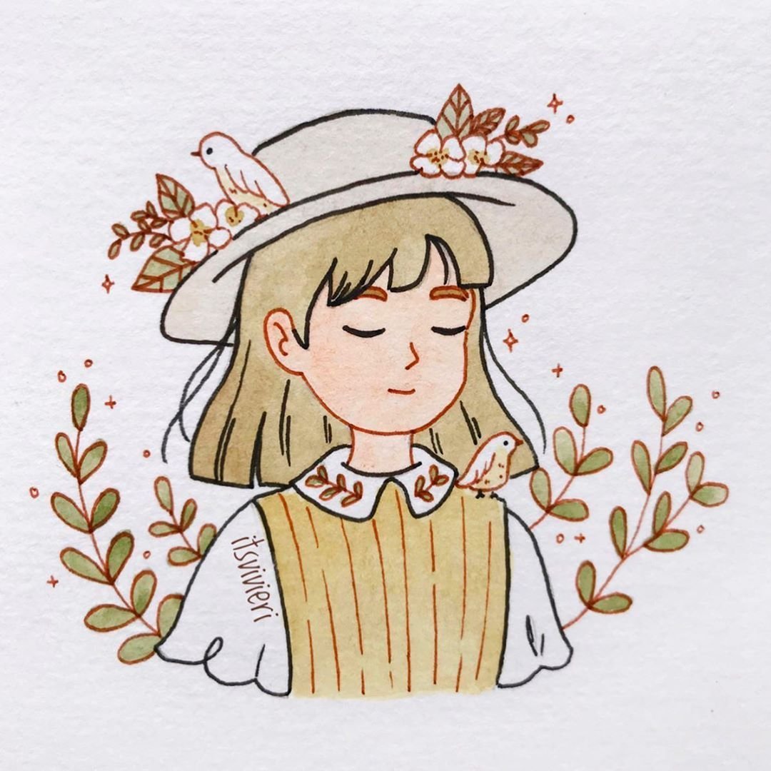 Рисунки в скетчбуке цветные