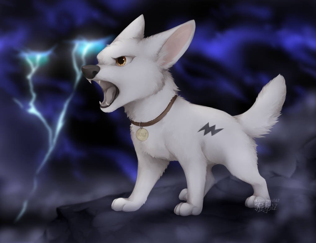 Вольт щенок раскраска