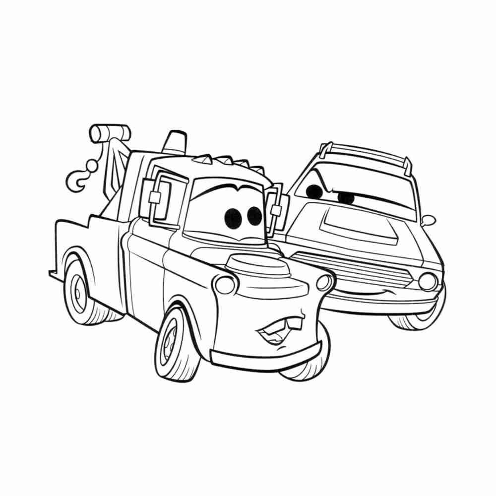 Раскраска Мэтр Тачки