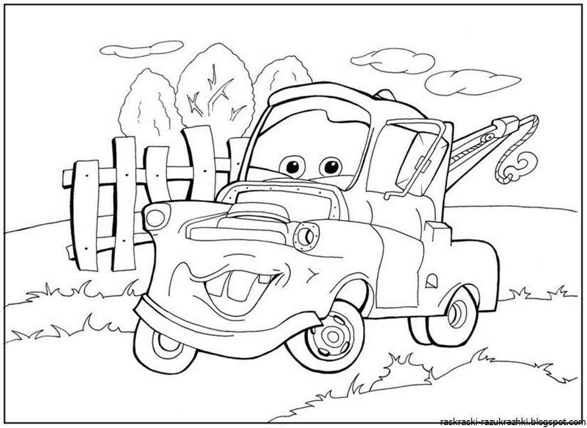 Эвакуатор Мэтр раскраска