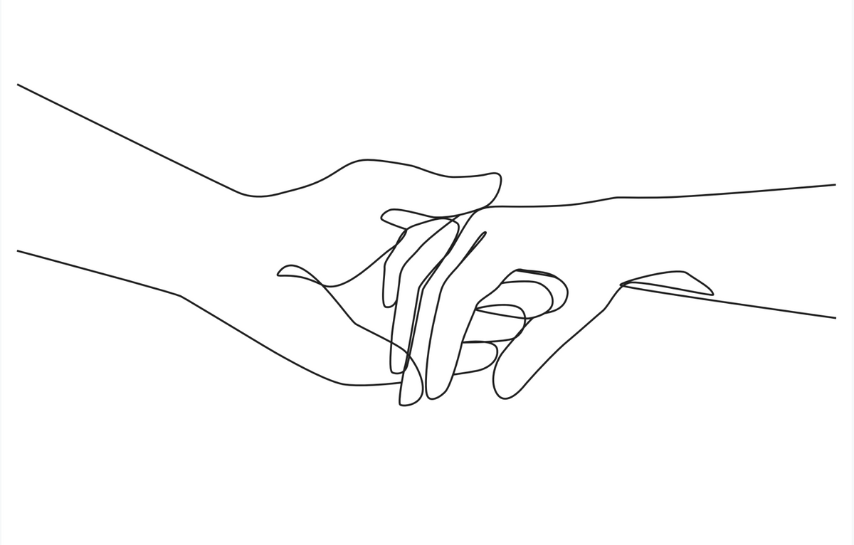 Игра одна руки две руки. Две руки эскиз. Руки одной линией. Линии на руке. Рука графический рисунок.