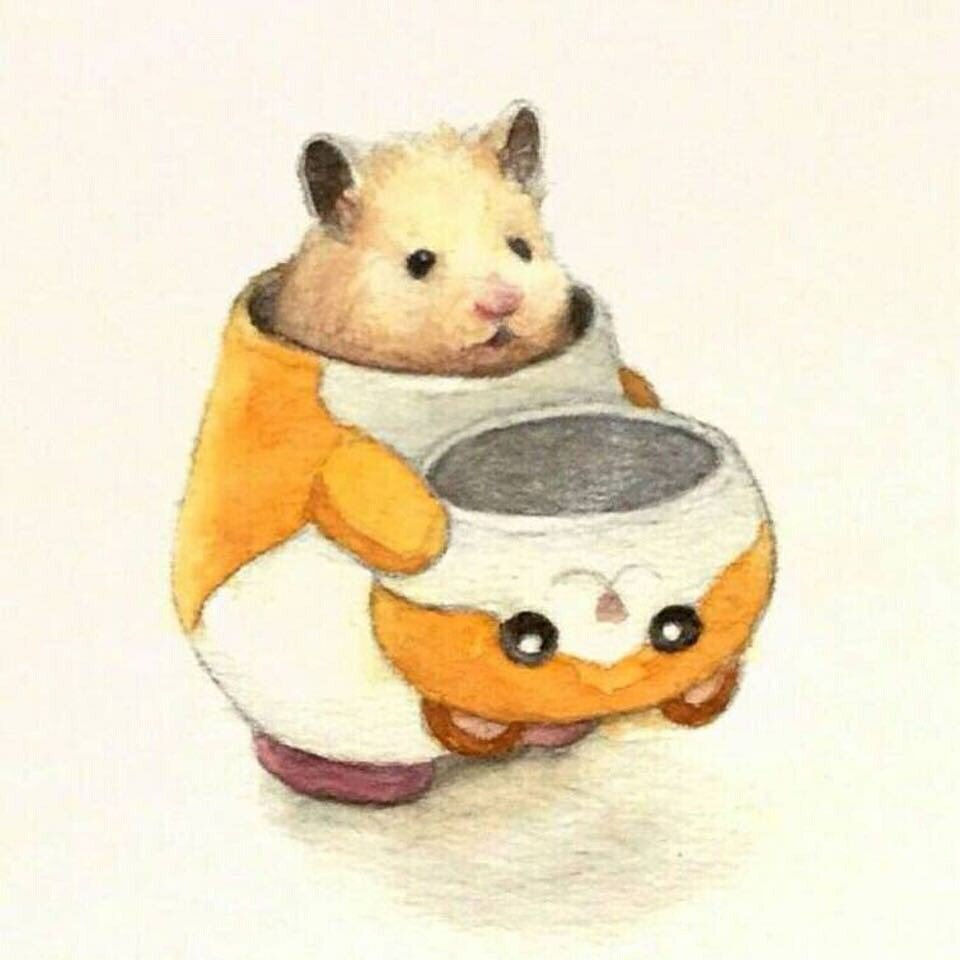 Толстый хомячок с толстыми щеками