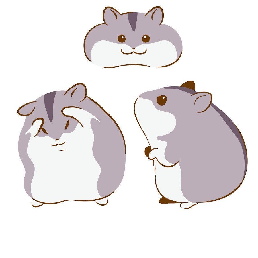 Стилизованный хомяк