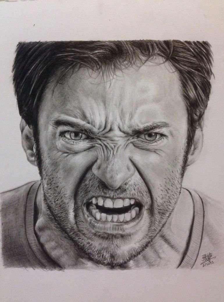 Эмоциональный портрет карандашом