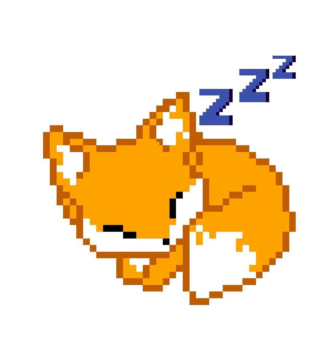 Рисование по клеточкам Лисёнок