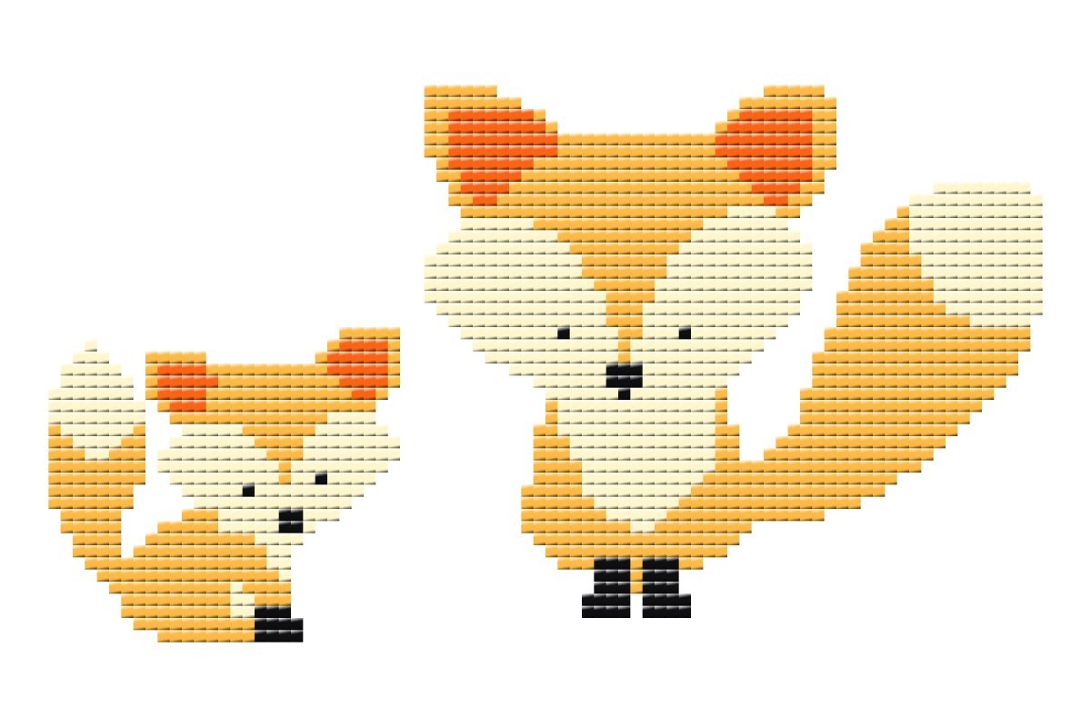 Корги пиксельарт