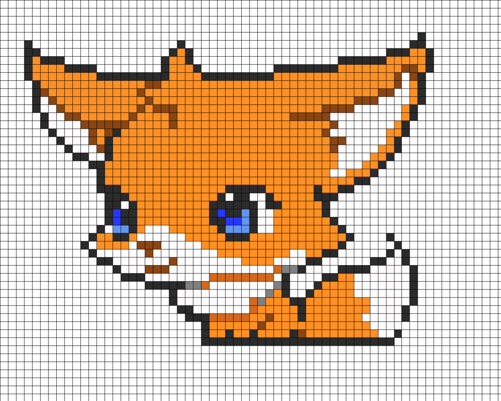 Схема плед с2с Лисенок