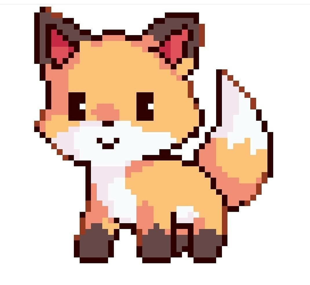 Пиксель арт Геншин 32 на 32