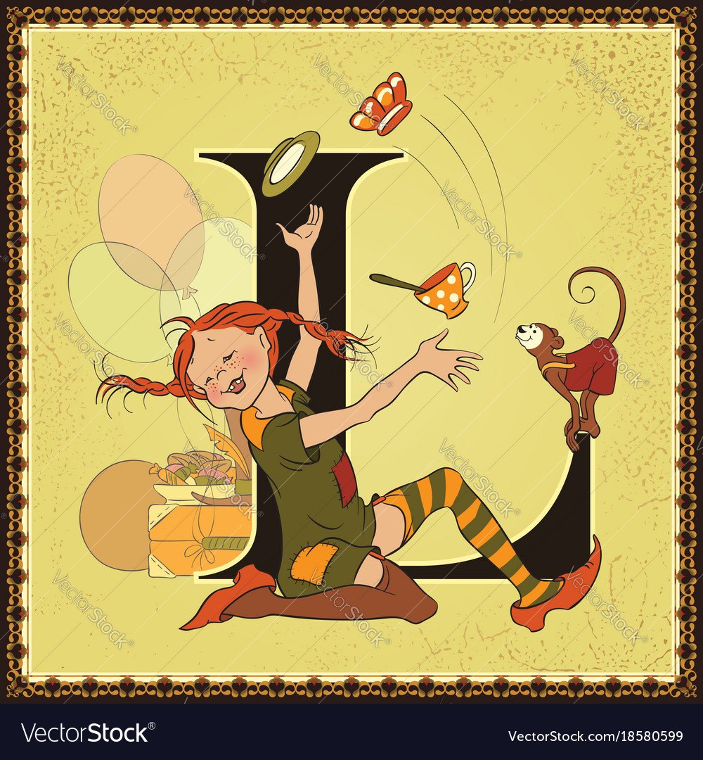 Пеппи длинный чулок портрет