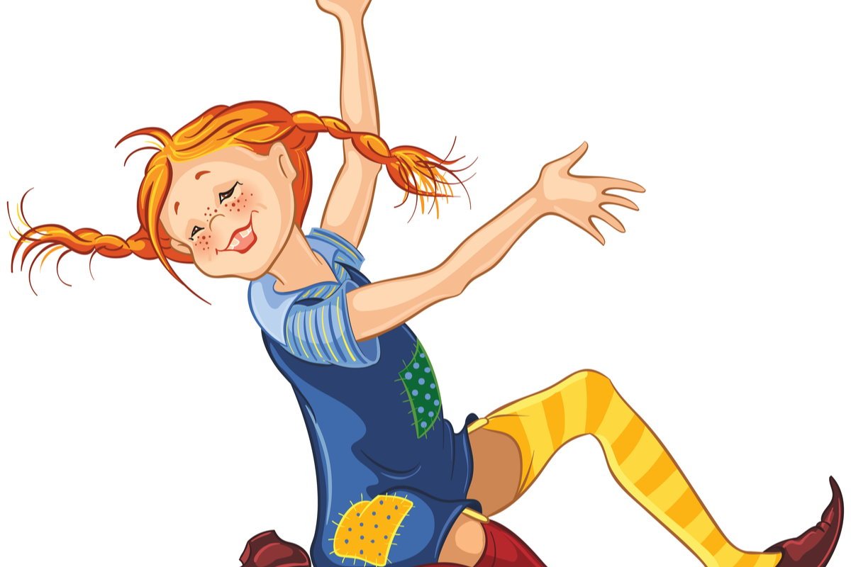 Пеппи длинный чулок