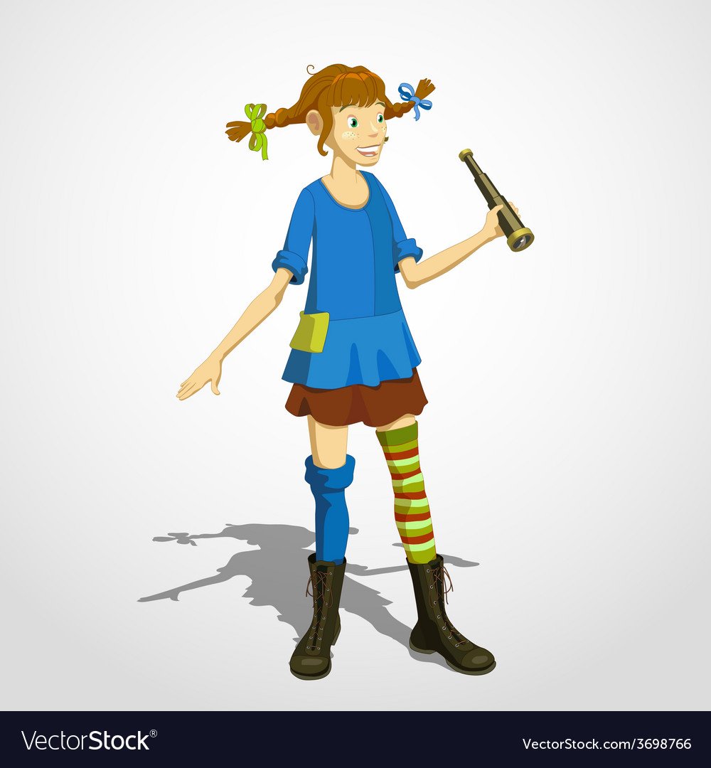 Пеппи длинный чулок