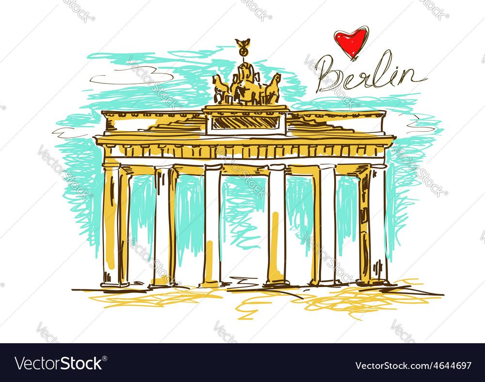 Бранденбургские ворота Германия скетч