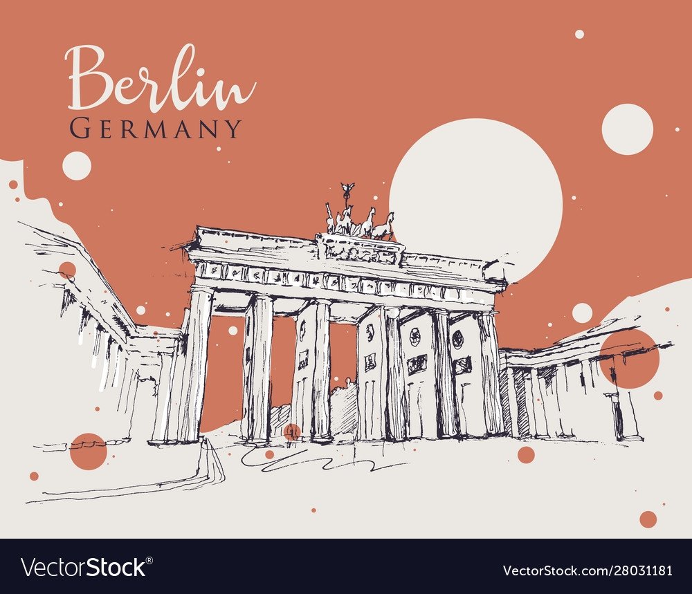 Бранденбургские ворота вектор