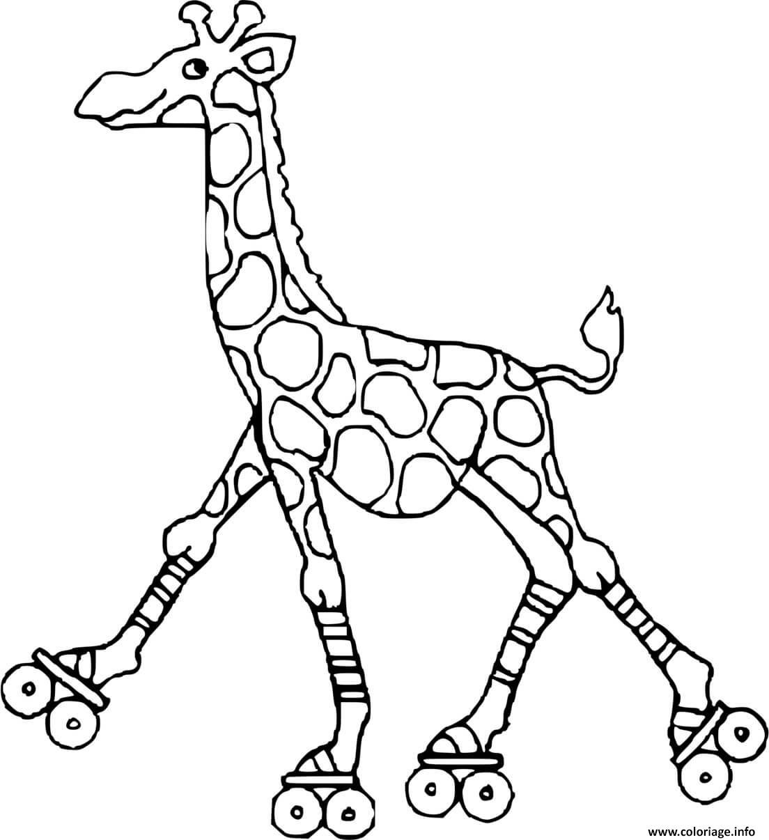 Рисунок жираф раскраска для детей