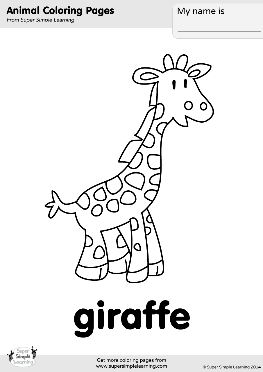 Жираф карточка на английском