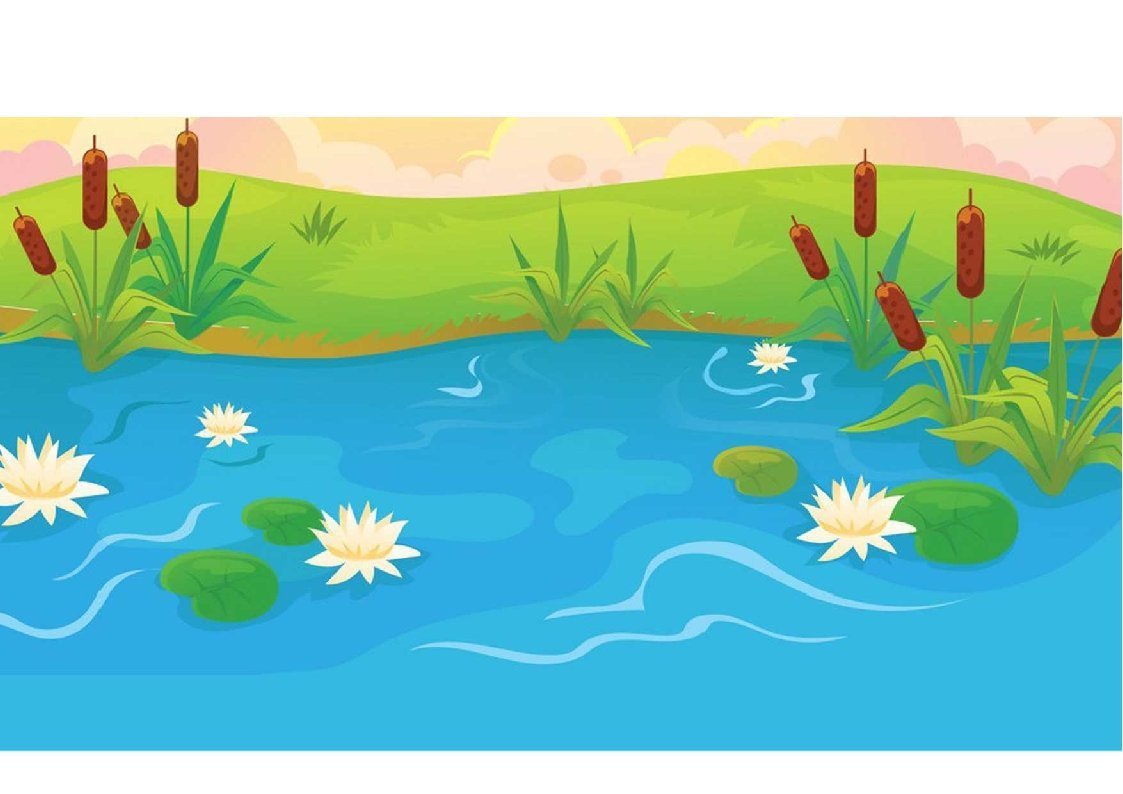 Речка с лягушатами