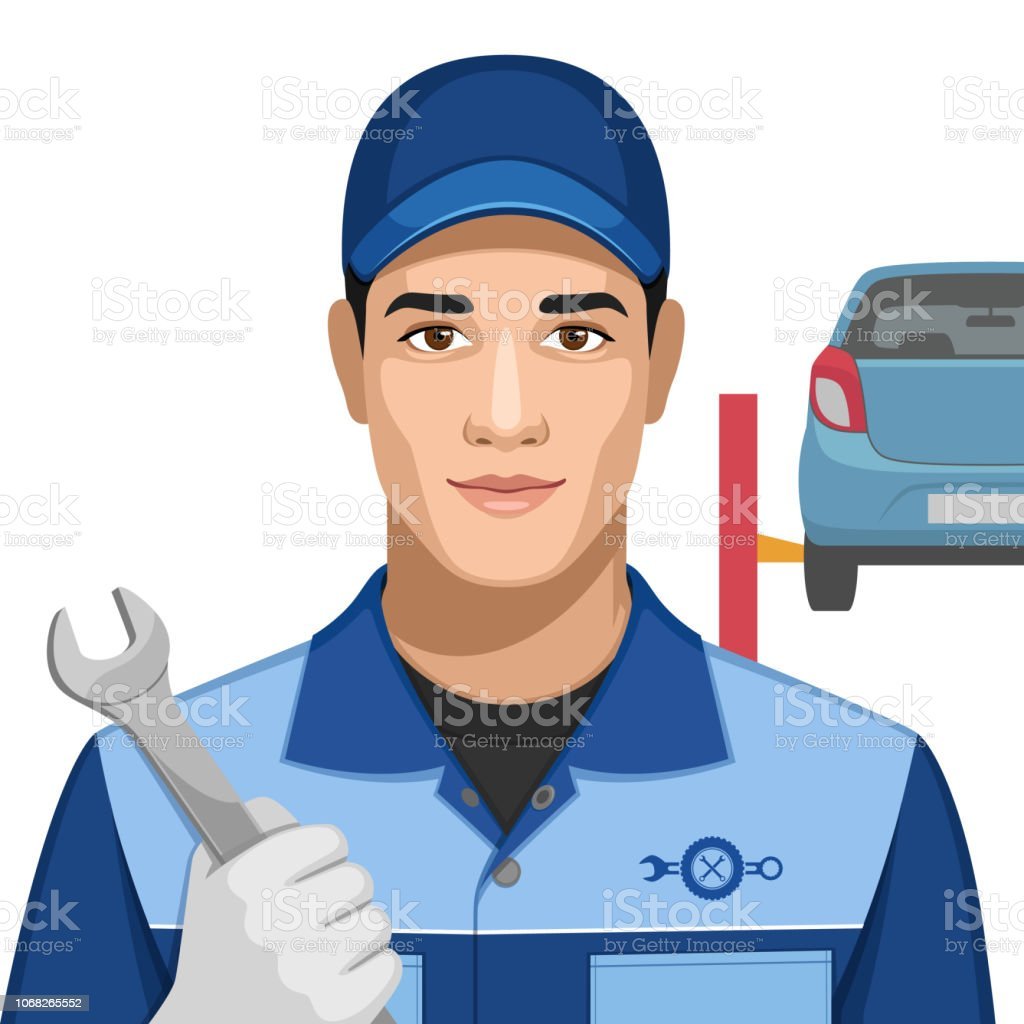 Автомеханик арт рисунок