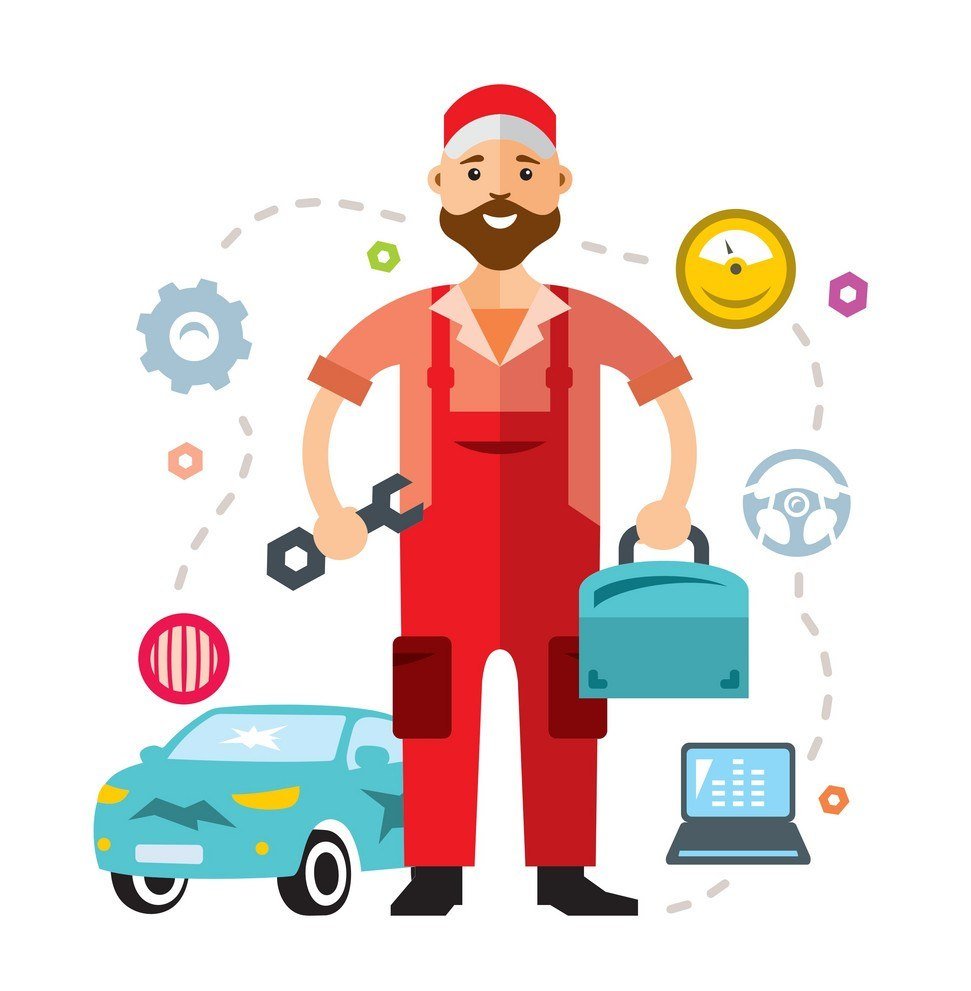 Мастер автосервиса вектор