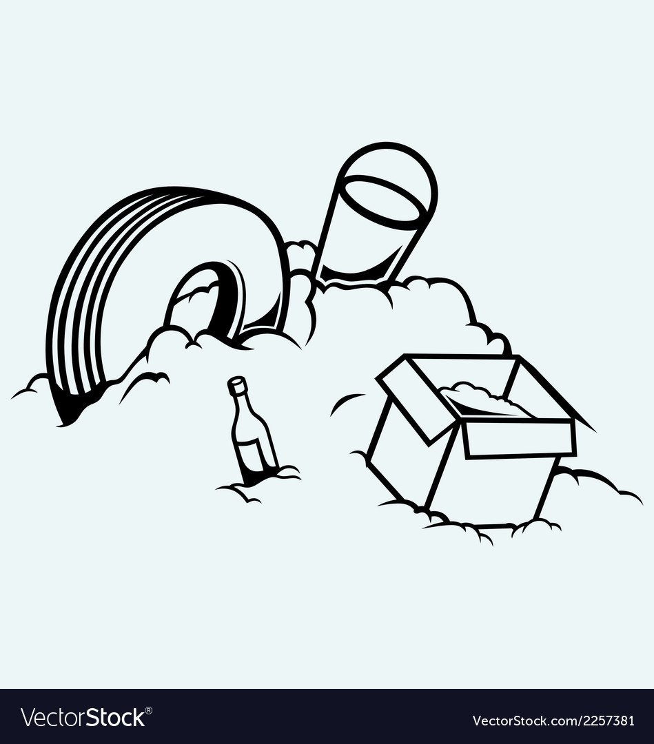 Свалка раскраска