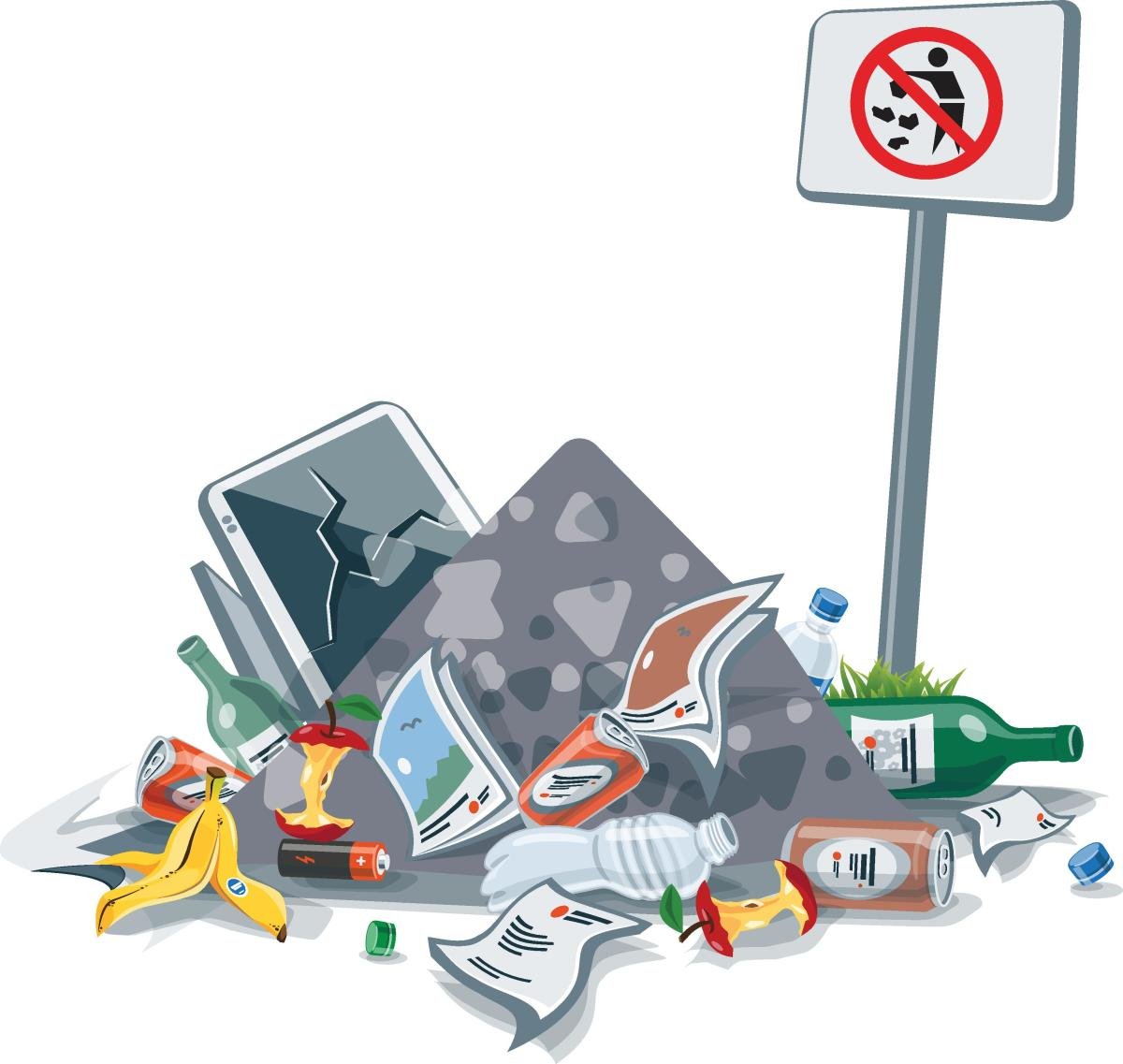 Свалка на прозрачном фоне