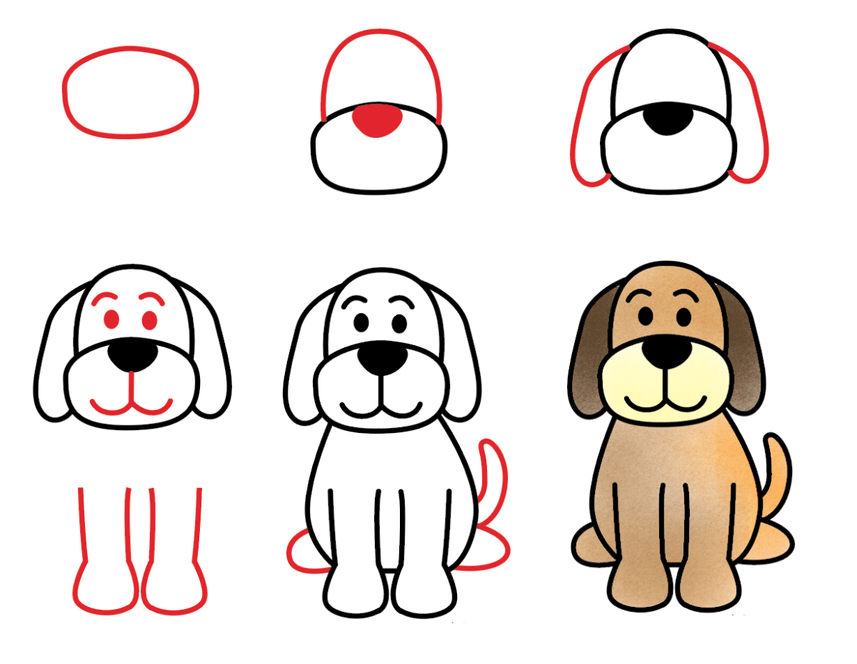 Рисуем собаку с детьми. Поэтапное рисование собаки. Собака для рисования. Поэтапное рисование собаки для детей. Поэтапное рисование собаки для дошкольников.
