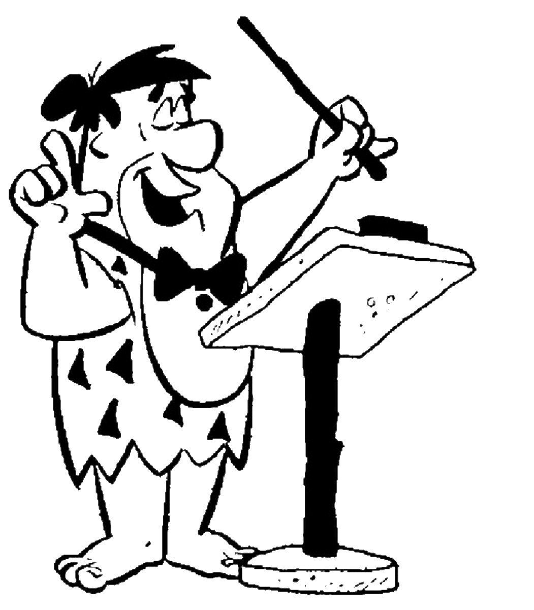 Дирижер раскраска для детей