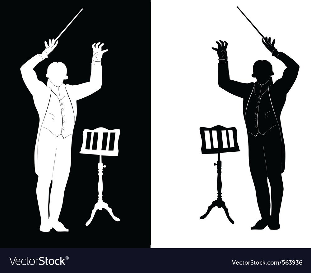 Дирижер силуэт