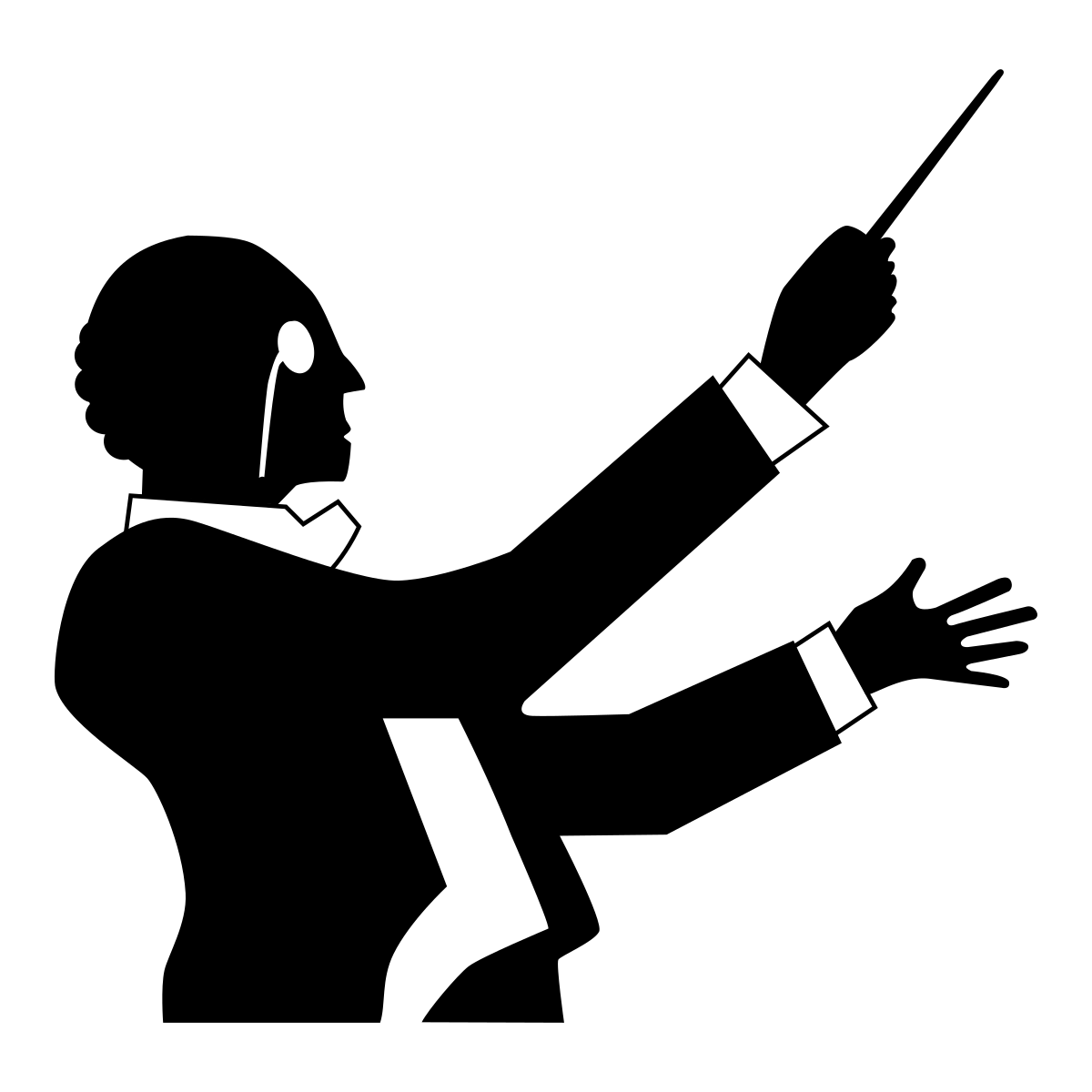 Дирижер раскраска