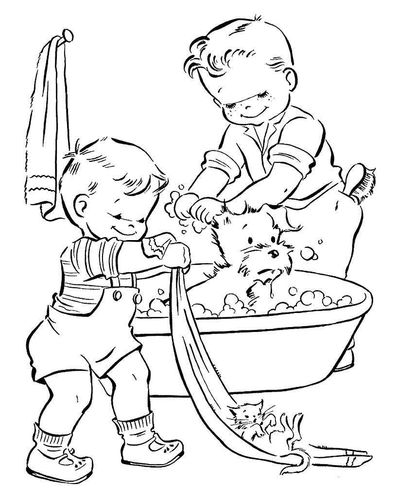 Раскраска. Весна