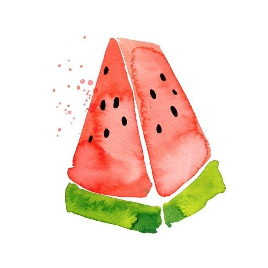 Кавайная долька арбуза