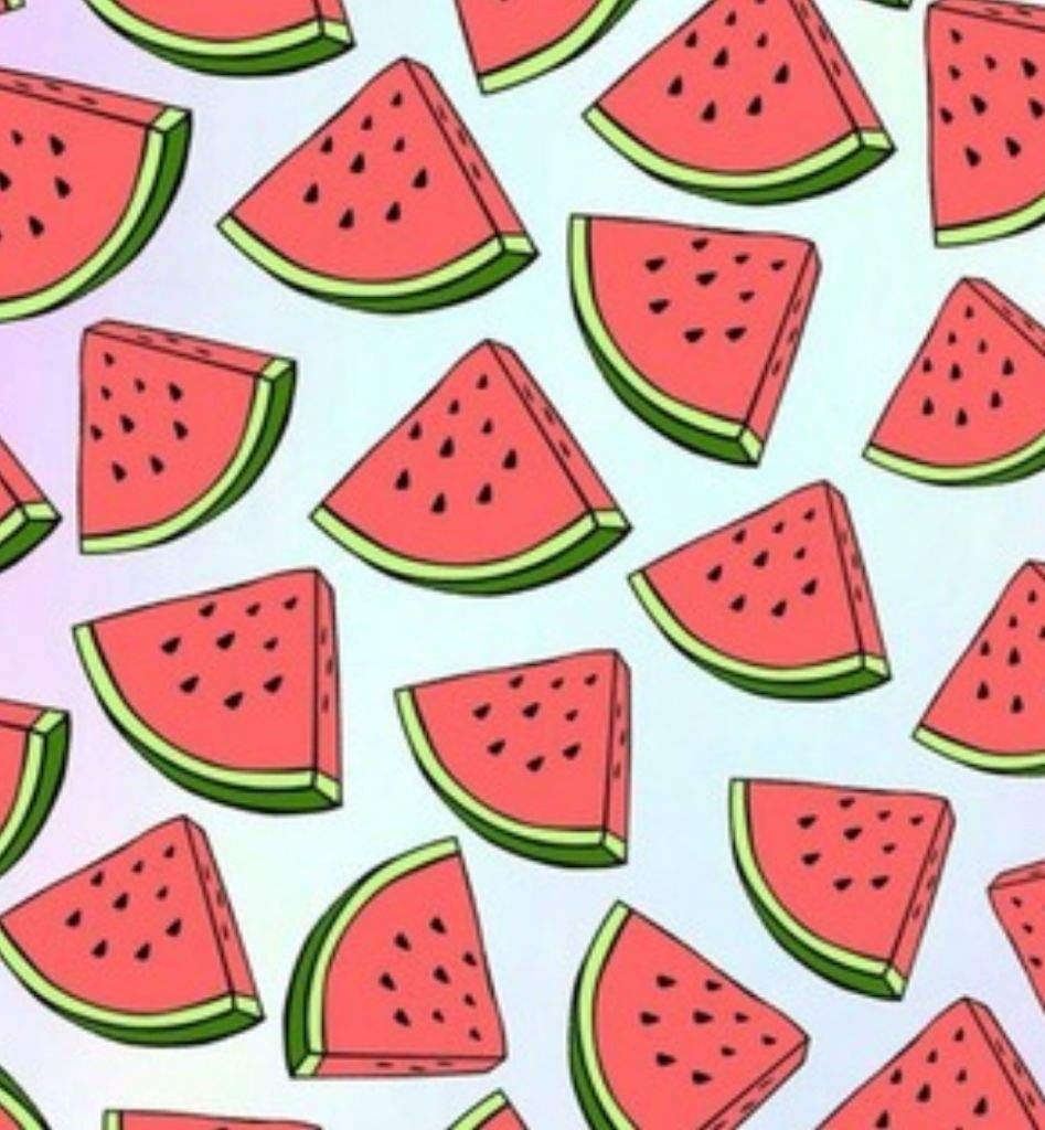 Рисовать Арбуз половину